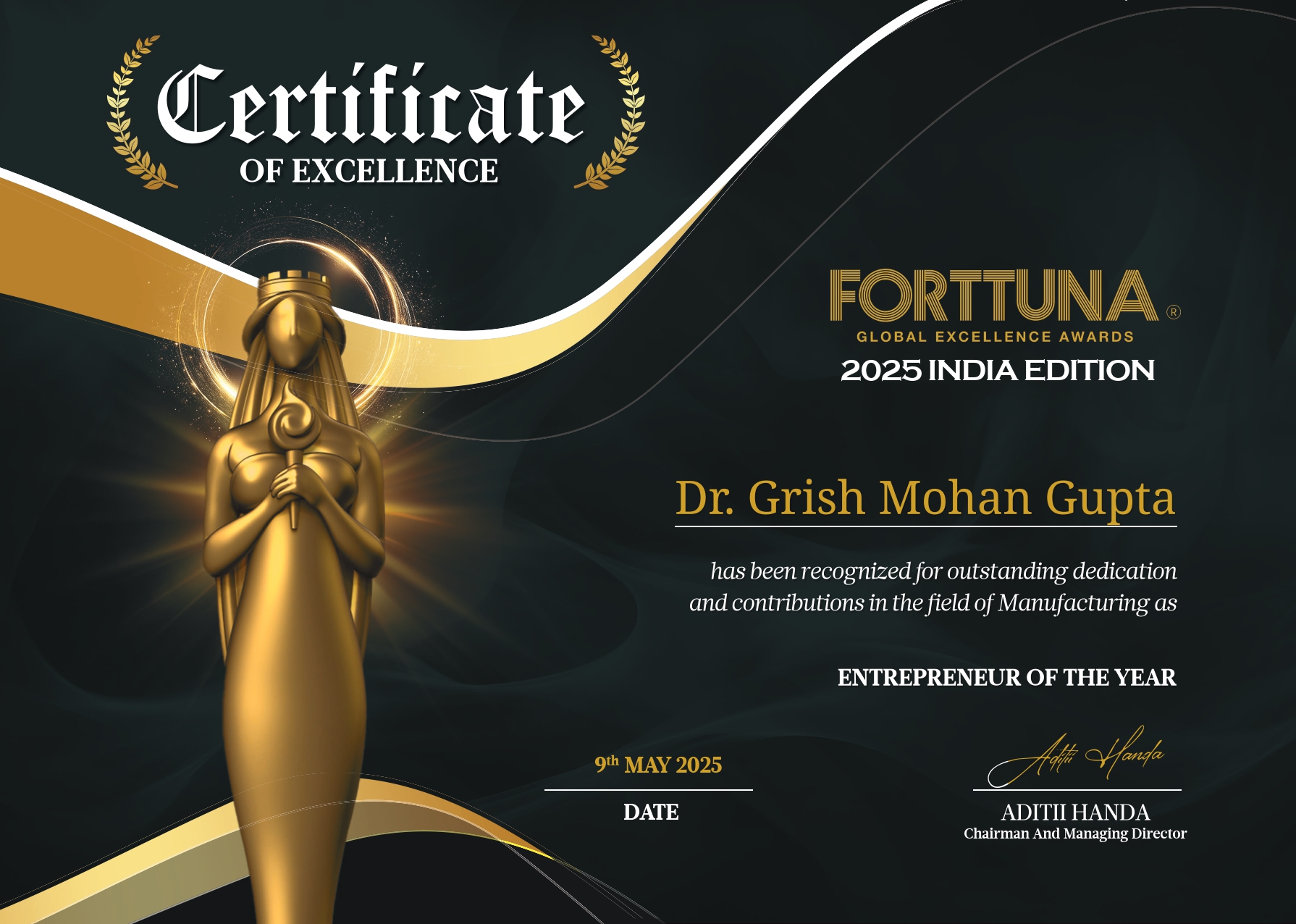 National Award for Excellence 2025